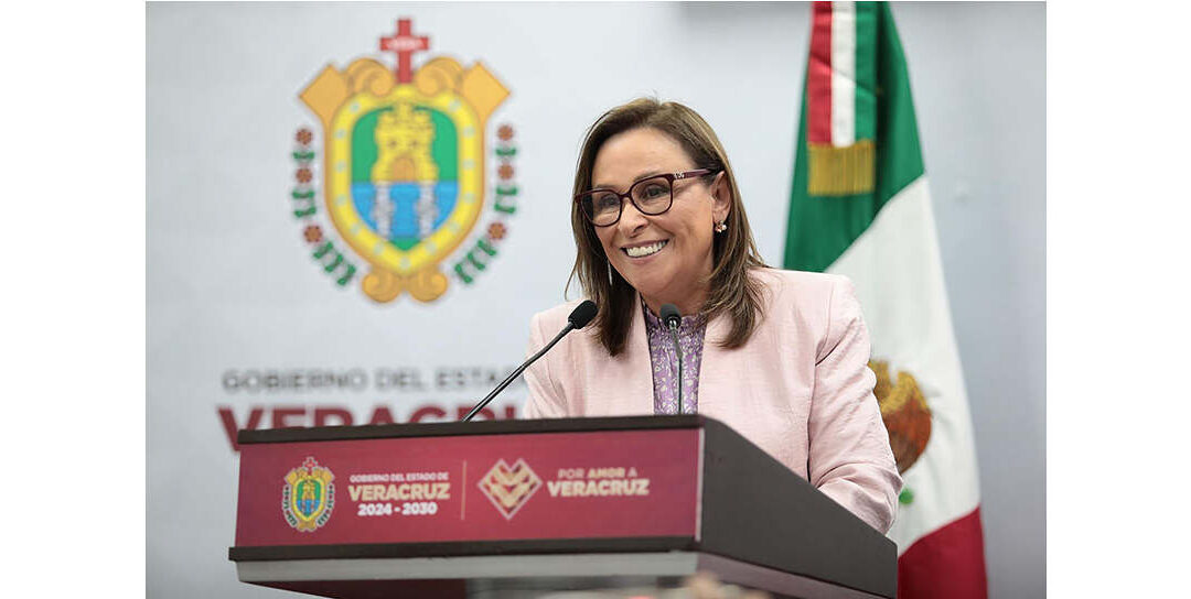 Anuncia Gobernadora, suspensión de clases en Veracruz por inauguración del Mundial