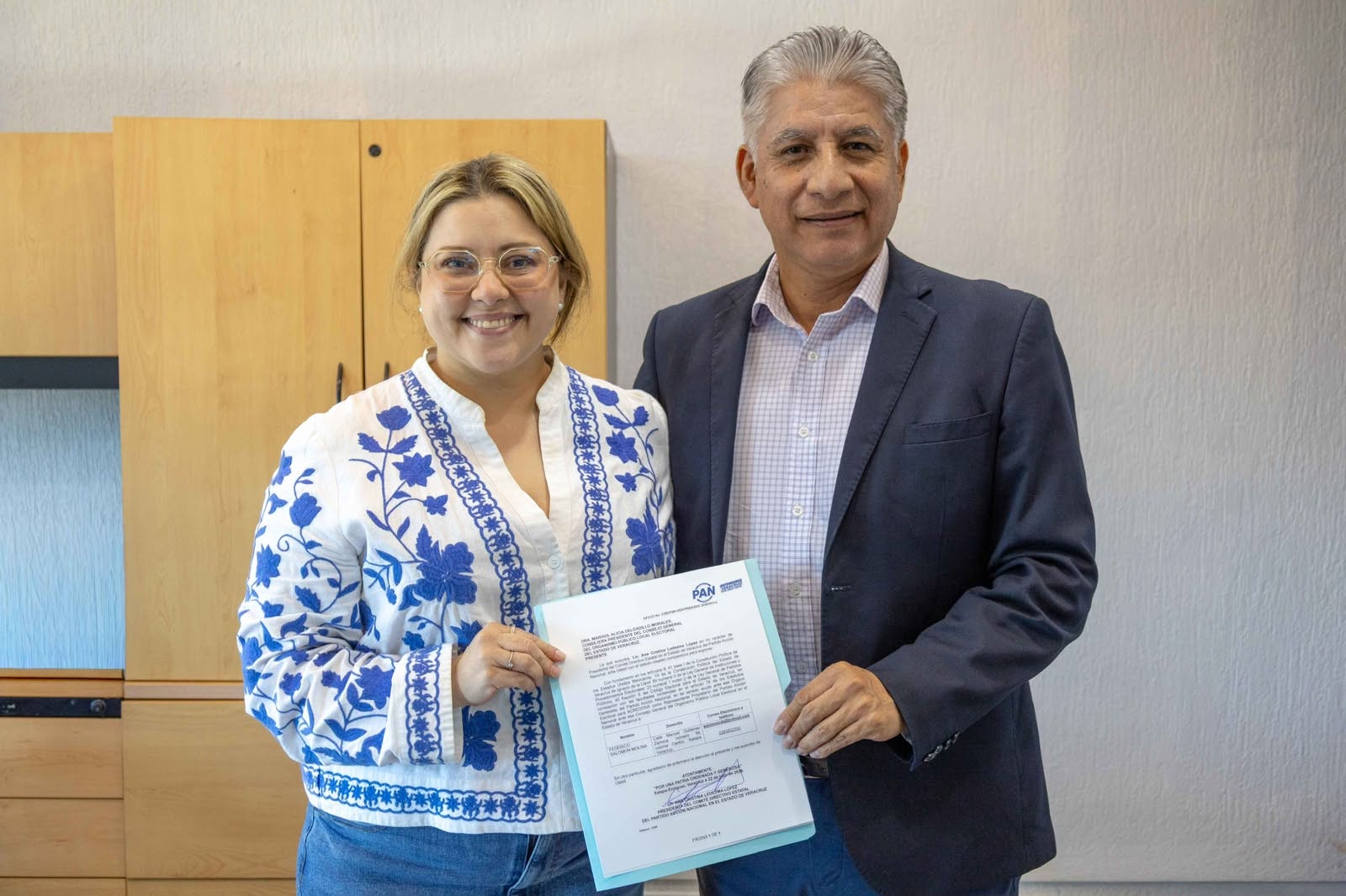 ACREDITA PAN A FEDERICO SALOMÓN MOLINA COMO REPRESENTANTE PROPIETARIO ANTE EL OPLE VERACRUZ